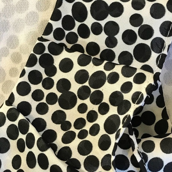 White House Black Market Polka Dot Ruffle Tank Top - Picture 10 of 13